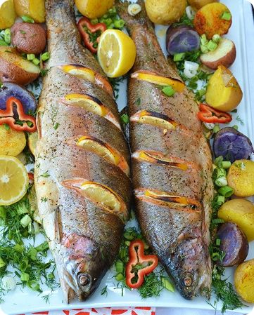 Свежая форель