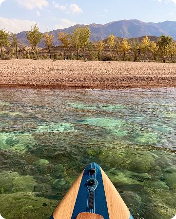 Байдарки и сапы на Иссык-Куле